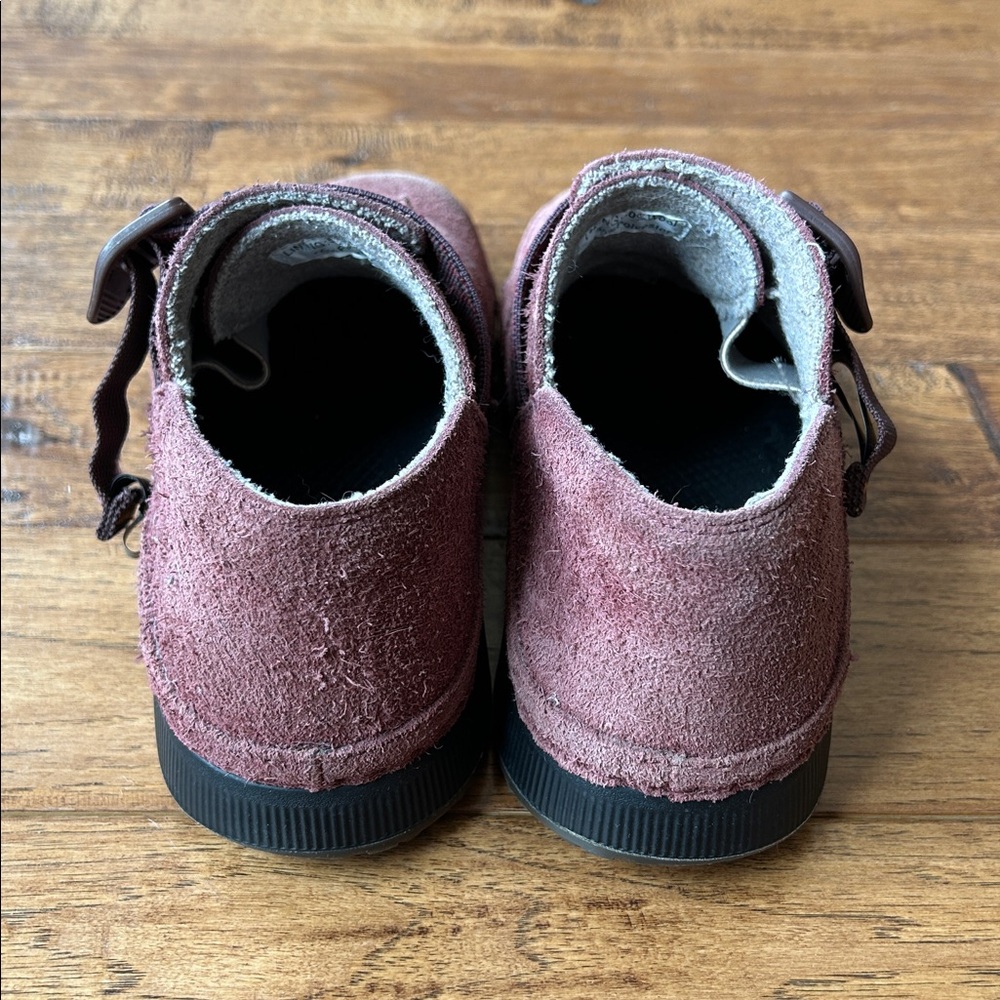 Chaco Women's Suede Slip-On Shoes in Burgundy - Picture 7 of 9
